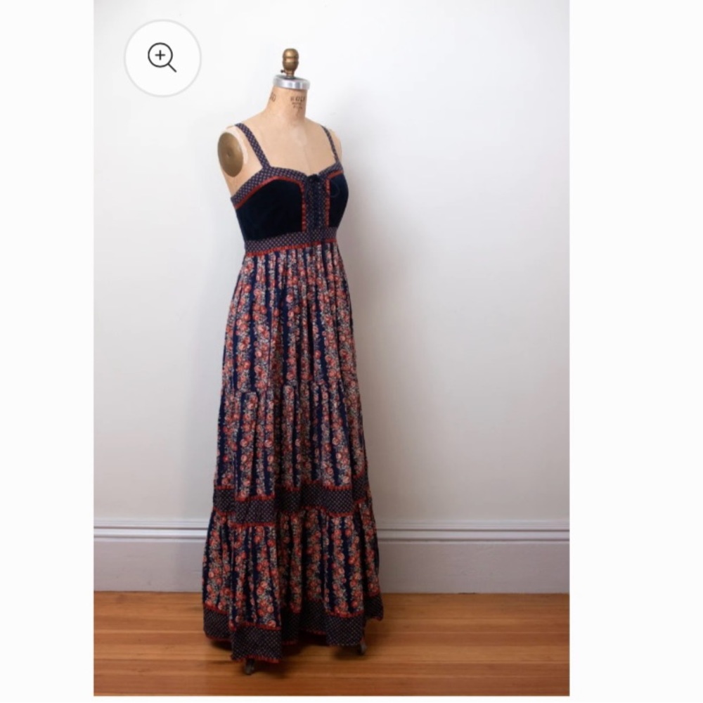 Gunne sax floral prairie dress